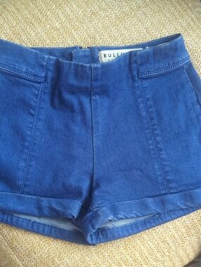 BULLHEAD Women's Dark Blue High-Rise Denim Shorts